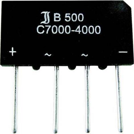 Pont redresseur TRU COMPONENTS TC-B250C5000A 1581984 600 V 5 A Monophasé SIL-4 1 pc(s) S690611 (1/2)