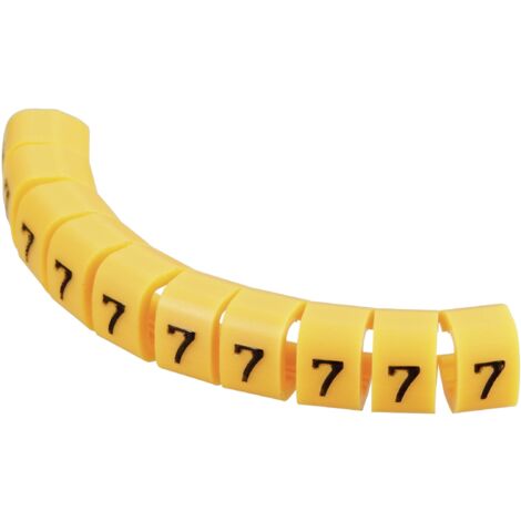TRU COMPONENTS TC-MB2/7203 Clip de marquage Impression 7 Plage de Ø extérieur 4 à 5.10 mm S021501 (1/2)
