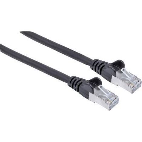 Intellinet 740814 RJ45 Câble réseau, câble patch CAT 6a S/FTP 2.00 m noir feuille de blindage, blindage par tresse, blindé, sans halogène 1 pc(s) X927191 (1/3)