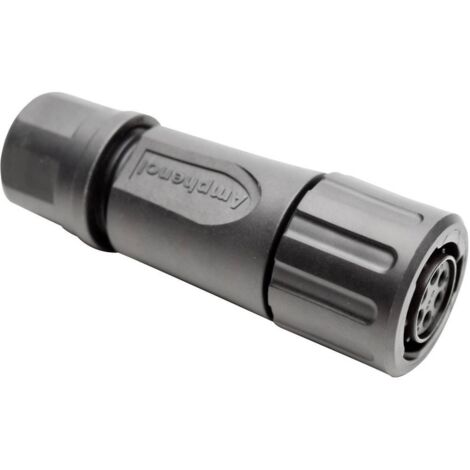 Amphenol RTS 6BS 10N 6S03 Cosse cylindrique mâle femelle, droit Nombre total de pôles: 6 Série (connecteur rond): Ecomate Aquarius 1 pc(s) X559021 (1/2)