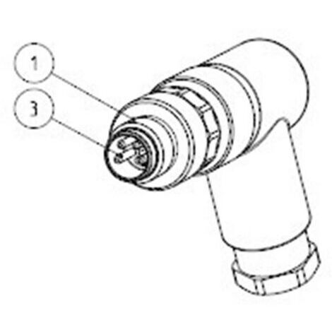 TE Connectivity T4113001051-000 Connecteur non confectionné pour capteurs/actionneurs M12 mâle, coudé Nombre de pôles: 5 1 pc(s) X371291 (1/2)
