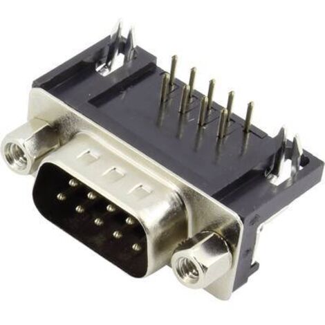 TRU COMPONENTS TC-6648084 Embase SUB-D mâle 90 ° Nombre de pôles: 9 pour circuits imprimés 1 pc(s) X857591 (1/2)