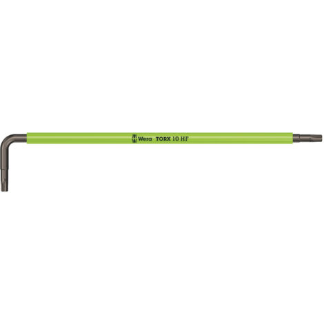 Cle male coudee WERA BlackLaser TORX T10, long avec fonction de retenue (1/5)