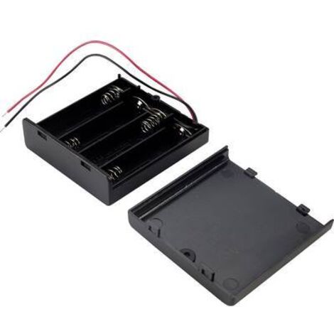 TRU COMPONENTS SBH341-1A Support de pile 4x LR6 (AA) raccordement par fils X453451 (1/2)