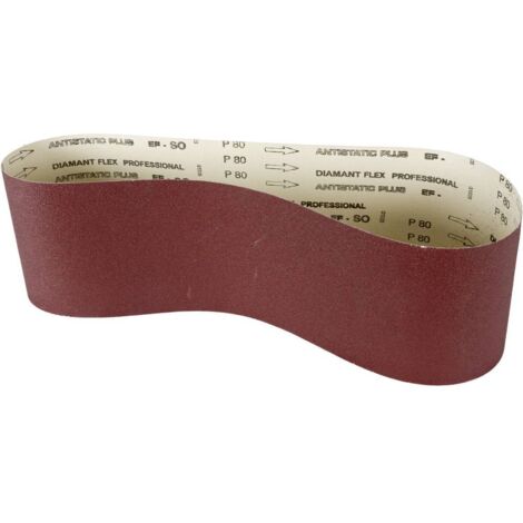 Bande abrasive 200x650mm grain 80 – Pour ponçage bois dur – 1 pièce – Compatible avec ponceuses Holzmann (1/2)