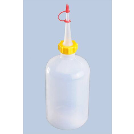 Flacon distributeur 500 ml 843500 – Résistant de -20 à +70 °C – Contact alimentaire – Plastique incassable pour dosage précis – Hünersdorff - D691331 (1/2)