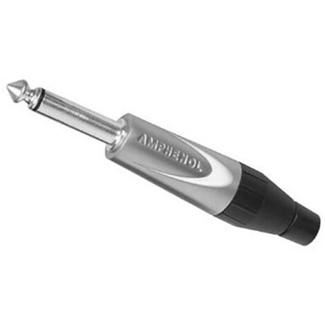 Jack 6.35 mm mâle, droit Amphenol TM2PJ Nombre de pôles: 2 mono argent 1 pc(s) D629081 (1/2)