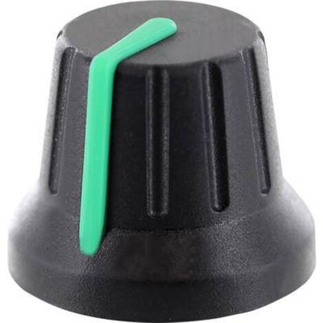 TRU COMPONENTS RK49009GN Tête de bouton rotatif avec marquage noir (Ø x H) 18.8 mm x 15.24 mm 1 pc(s) D033621 (1/2)