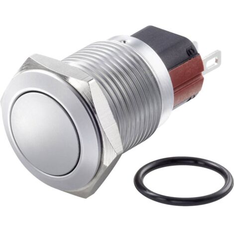 TRU COMPONENTS TC-7494704 TC-GQ16-KF-11/J/C Bouton-poussoir antivandalisme 48 V/DC 2 A 1 x Off/(On) à rappel IP65 1 pc(s) C428481 (1/3)