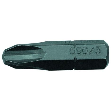 Gedore 690 2 L S-010 6541400 Embout cruciforme PH 2 Acier Chrome-Vanadium spécial bruni C 6.3 1 pc(s) (1/5)