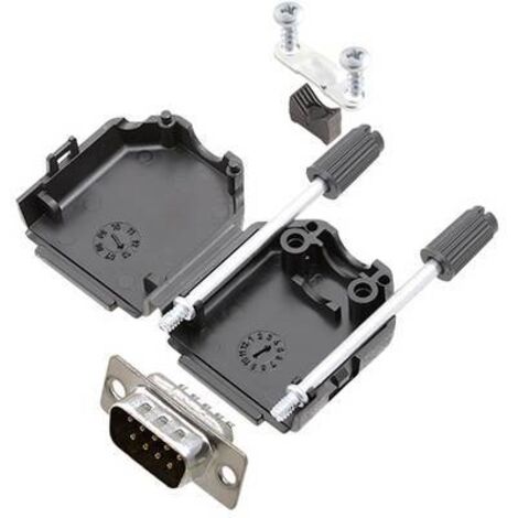 TRU COMPONENTS TCDPPK09BKDBPK 7708672K Kit embase SUB-D mâle 180 ° Nombre de pôles: 9 fût à souder 1 pc(s) R549941 (1/2)