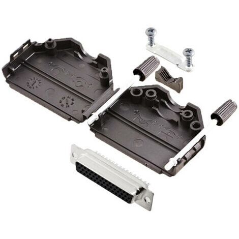 TRU COMPONENTS TCDPPK25BKHDS44K 7709056 Kit embase SUB-D femelle 180 ° Nombre de pôles: 44 fût à souder 1 pc(s) (1/2)