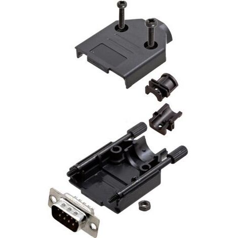 TRU COMPONENTS TCDTPKP09DMPK 7708820 Kit embase SUB-D mâle 180 ° Nombre de pôles: 9 fût à souder 1 pc(s) R541671 (1/2)