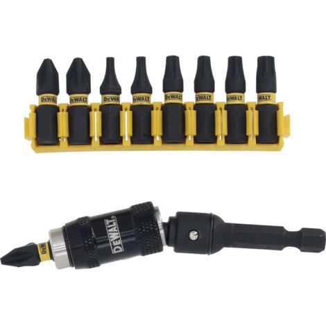 Dewalt – Jeu d'embouts 10 pièces – DT70578TQZ – Douille magnétique pour visseuse – Maintien optimal pour applications professionnelles