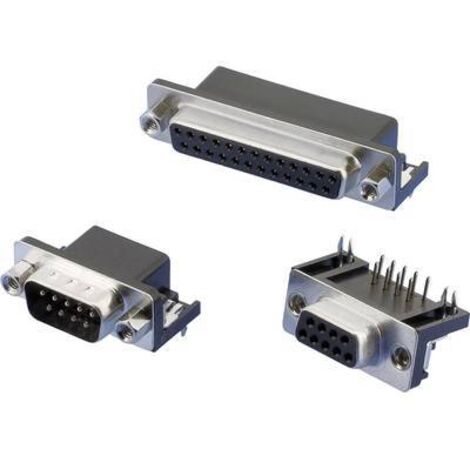 W & P Products 107-25-2-1-00-60 Embase SUB-D femelle 90 ° Nombre de pôles: 25 pin coudée à souder 1 pc(s) R220461 (1/2)