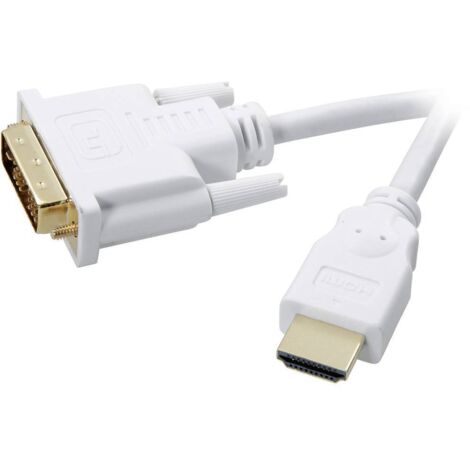 Câble adaptateur SpeaKa Professional SP-7870336 2.00 m blanc R843611 (1/4)