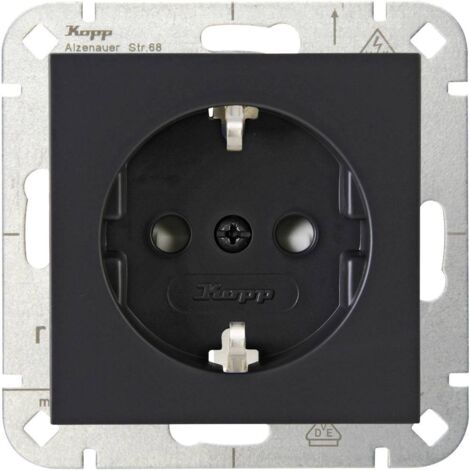 Kopp simple Insert Prise 2P+T HK 07 anthracite 940015008 1 pc(s) R472501 (1/3)