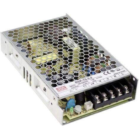 MW Mean Well RSP-75-15 Bloc d'alimentation à découpage 15 V/DC 5 A 75 W (1/3)