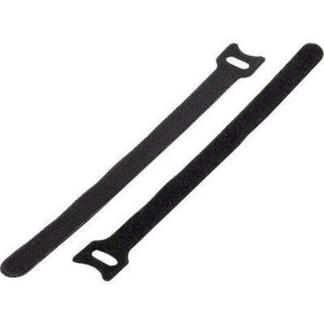Basetech 98001c371 Collier de serrage auto-agrippant pour grouper partie velours et partie agrippante (L x l) 250 mm x 13 mm noir 1 pc(s) Y807761 (1/2)