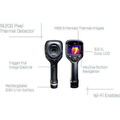 Caméra Thermique Portable POROMETISTO - Plage -20°C à 550°C, Résolution 240x240 - Pour Inspection Bâtiment, CVC, Électricité