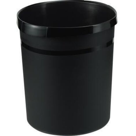 HAN Corbeille à Papier KLASSIK, PP, 30 Litres, Noir