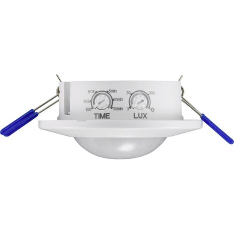 Détecteur de mouvement PIR RF4216078 – Angle de détection 360° – Portée 8m – Installation encastrée ou en saillie – IP20 – Renkforce - Q767202