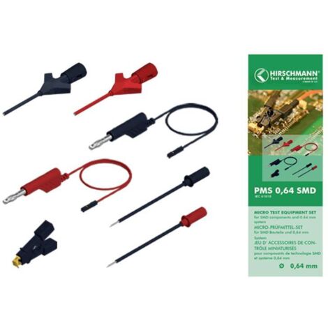 Hirschmann Test & Measurement PMS 0,64 SMD Set de cordons de mesure noir, rouge 1 pc(s) (1/2)