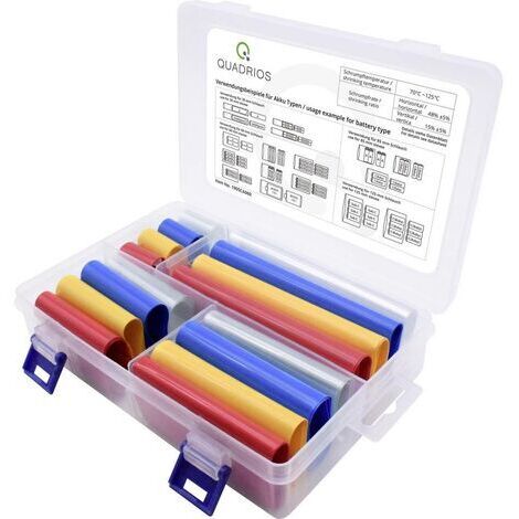 Quadrios Gaine thermorétractable transparente 16 pièces PVC (1/4)