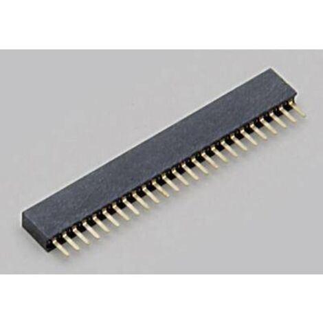 TRU COMPONENTS Barrette femelle (standard) Nbr de rangées: 1 Nombre de pôles par rangée: 26 TC-2506446 1 pc(s) Q202562 (1/2)