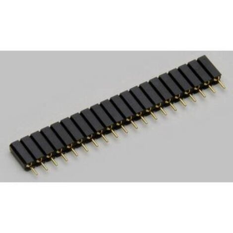 TRU COMPONENTS Barrette femelle (de précision) Nbr de rangées: 1 Nombre de pôles par rangée: 12 TC-2506457 1 pc(s) Q202232 (1/2)