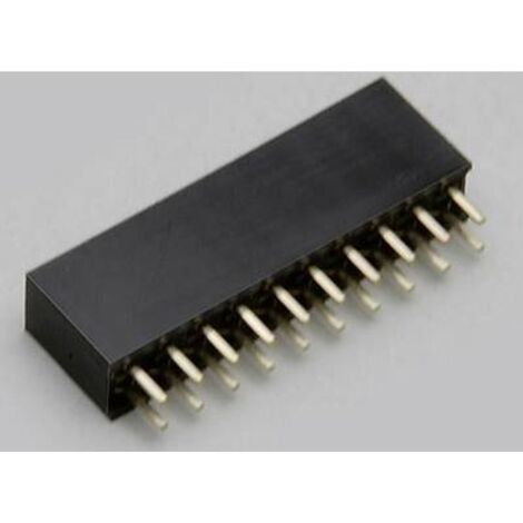 TRU COMPONENTS Barrette femelle (standard) Nbr de rangées: 2 Nombre de pôles par rangée: 6 TC-2506297 1 pc(s) Q202442 (1/2)