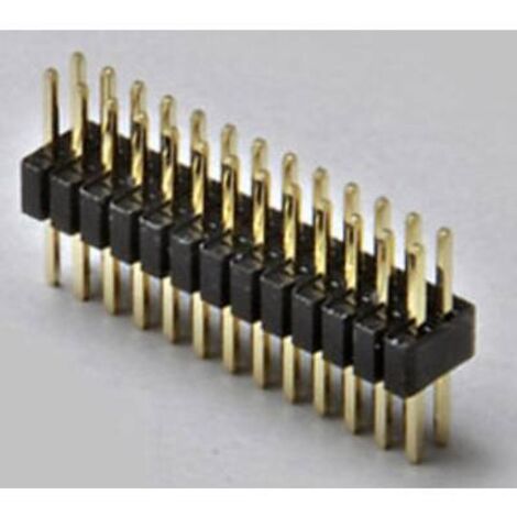 TRU COMPONENTS Barrette mâle (standard) Nbr de rangées: 2 Nombre de pôles par rangée: 20 TC-2506340 1 pc(s) Q202052 (1/2)