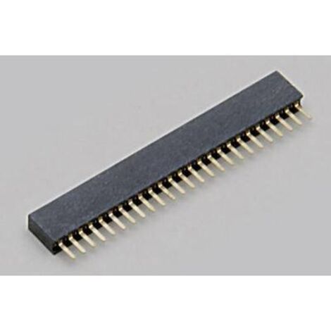 TRU COMPONENTS Barrette femelle (standard) Nbr de rangées: 1 Nombre de pôles par rangée: 14 TC-2506444 1 pc(s) Q201932 (1/2)