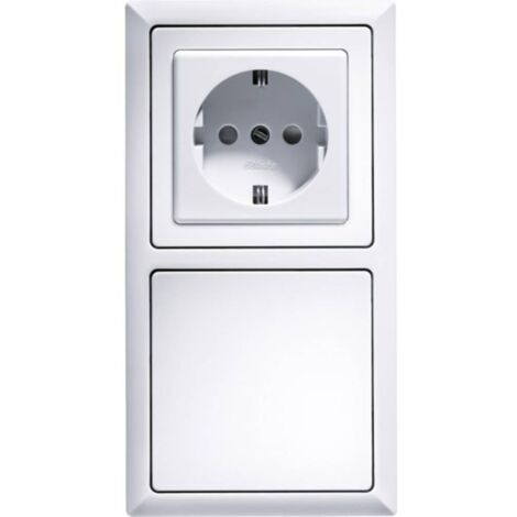 Eltako R2-ws Cadre double blanc pour boutons poussoirs