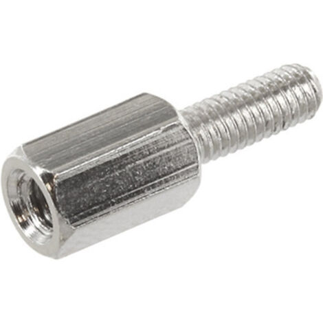 TRU COMPONENTS TRUD3X20A5MH TRUD3X20A5MH Entretoise (L) 20 mm 10 mm 8 mm laiton (nickelé) 1 pc(s) (1/2)