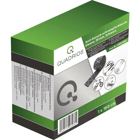 Gaine thermorétractable sans colle Quadrios 1908CA068 noir 28 mm Taux de retreint:2:1 1.6 m Q821362 (1/5)