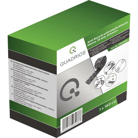 Gaine thermorétractable sans colle Quadrios 1908CA070 noir 35 mm Taux de retreint:2:1 1.6 m Q821852 (1/5)