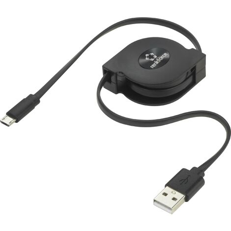 Renkforce Câble USB USB 2.0 USB-A mâle, USB-Micro-B mâle 0.80 m noir RF-4352332 Q489882 (1/5)