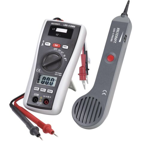 Voltcraft – Multimètre numérique LSG-4 – Testeur de continuité et détecteur de câbles – CAT III 600 V – Plage de mesure jusqu'à 600 V AC/DC - Q692922