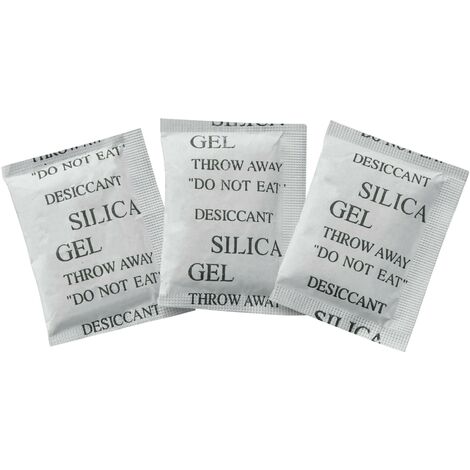 Tru Components – Sachet absorbeur d'humidité gel de silice 5 g – Lot de 10 sachets – Dimensions 58 x 47 x 3 mm – Absorption jusqu'à 40% de leur poids - A792992