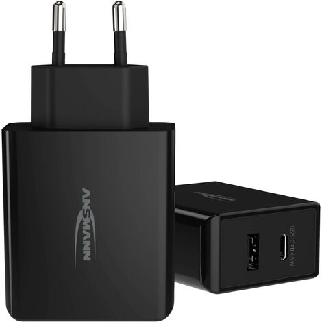 Ansmann Home Charger 247PD Chargeur USB 45 W 1x USB-A, 1x USB-C® Power Delivery noir intérieure A549532 (1/5)