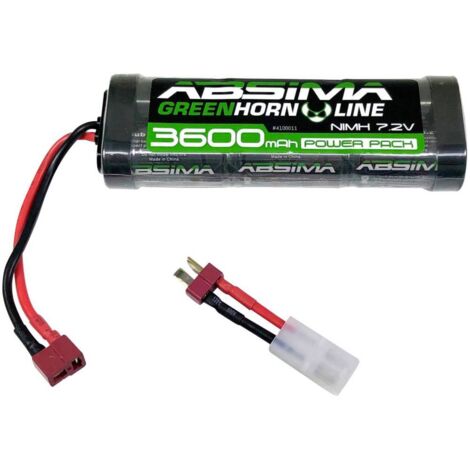 Absima Pack de batterie (NiMh) 7.2 V 3600 mAh Nombre de cellules: 6 hardcase fiche T femelle, fiche (1/2)