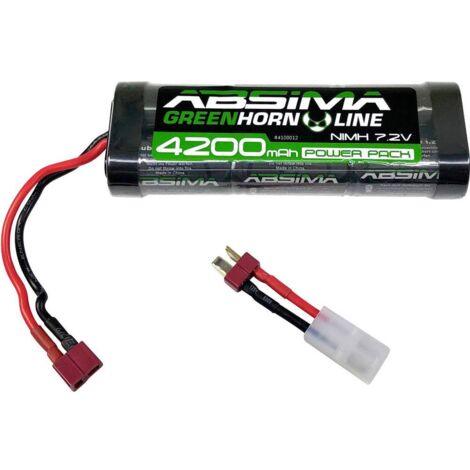 Absima Pack de batterie (NiMh) 7.2 V 4200 mAh Nombre de cellules: 6 hardcase fiche T femelle, fiche (1/2)