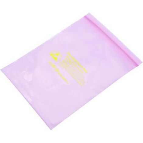 Quadrios Sachet antistatique (ESD) (L x l) 127 mm x 203 mm conductible Lettre d'identification ESD D 10 pc(s) A187702 (1/3)