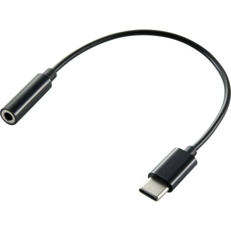 Renkforce audio Câble adaptateur [1x USB 3.0 mâle type C - 1x Jack femelle 3.5 mm] 15.00 cm A148152
