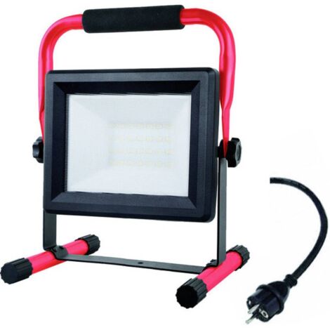 MegaLight Floodlight Stand Projecteur de chantier à LED 50 W 4000 lm blanc neutre 80783 A140322 (1/2)