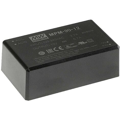 Mean Well MPM-90-48 Alimentation CA/CC pour circuits imprimés 48 V/DC 90.2 W A376522