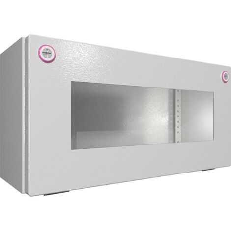 Rittal KX 1610.000 Coffret d'installation, Boîtier mural 400 x 155 x 200 Tôle d'acier gris clair (RA (1/2)