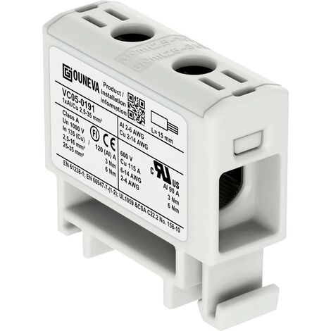 Ouneva Group VC05-0191 Bloc de distribution raccord à vis gris 1 pc(s) A331562