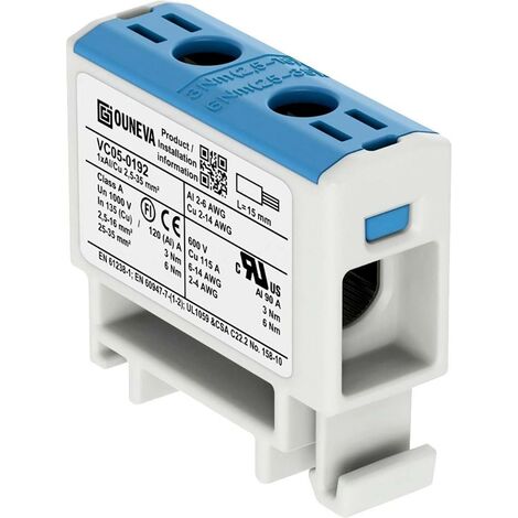 Ouneva Group VC05-0192 Bloc de distribution raccord à vis bleu 1 pc(s) A333822